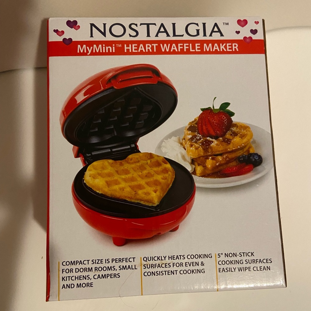 EUC-Mini Heart Waffle maker